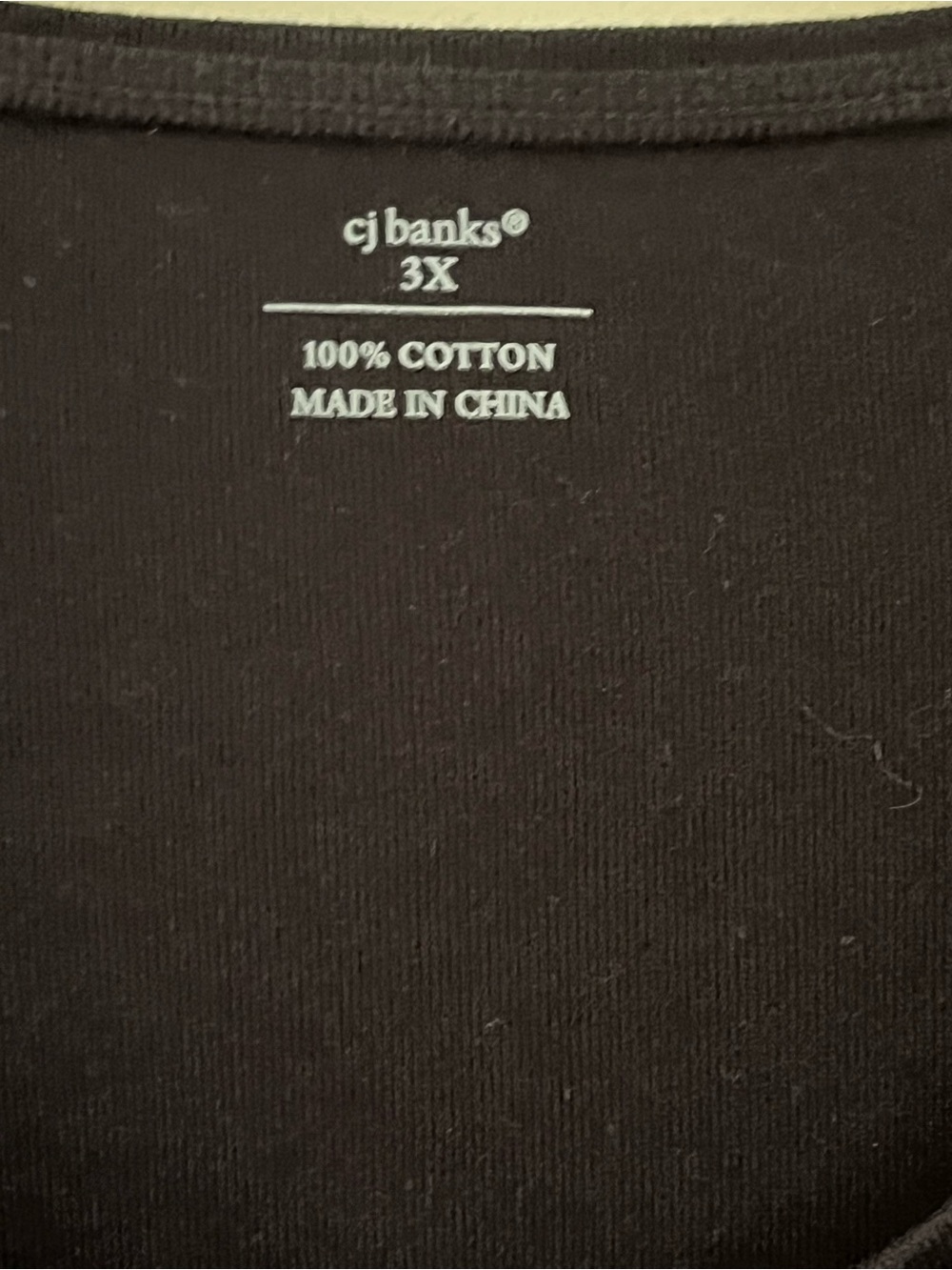 CJ Banks Black V-Neck Long Sleeve Women's Top - Picture 3 of 4